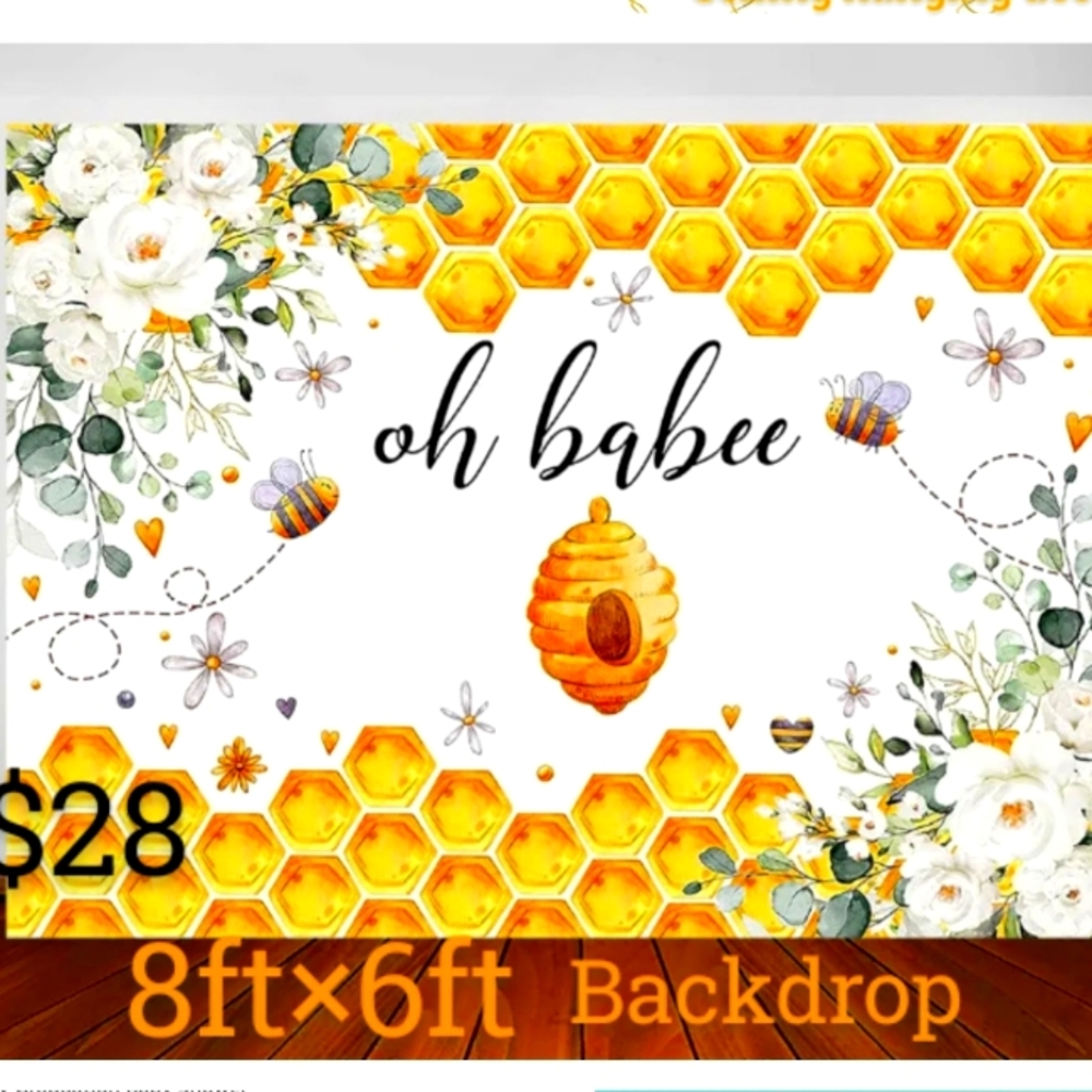 Bee Theme Backdrop